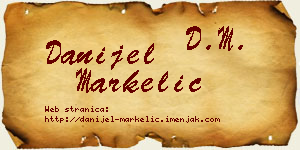 Danijel Markelić vizit kartica